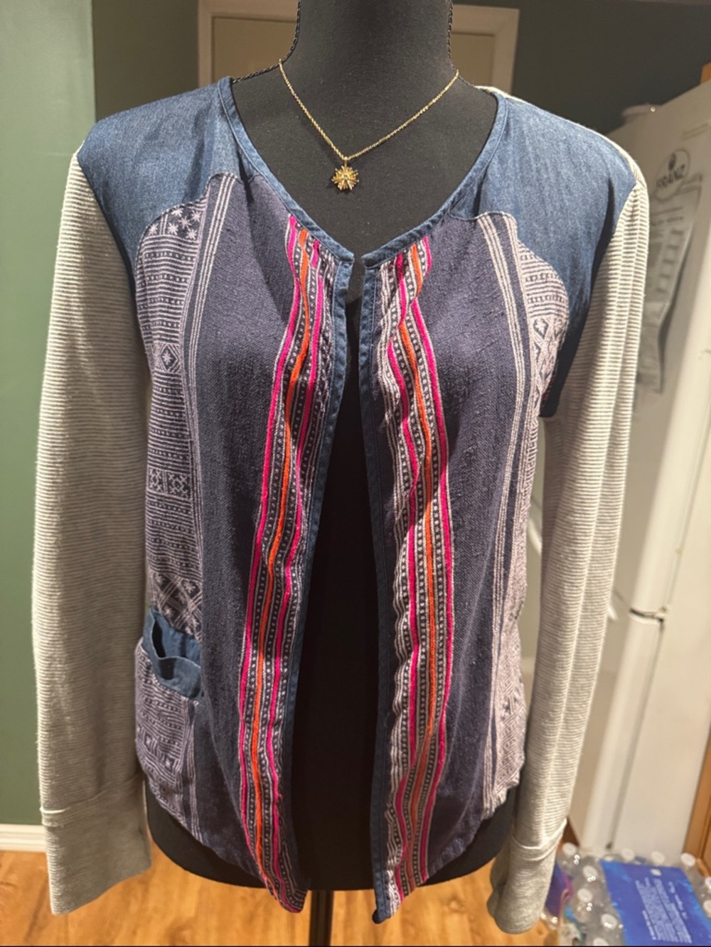 Dolan Cardigan open front Tribal + Jersey Anthropologie Brand